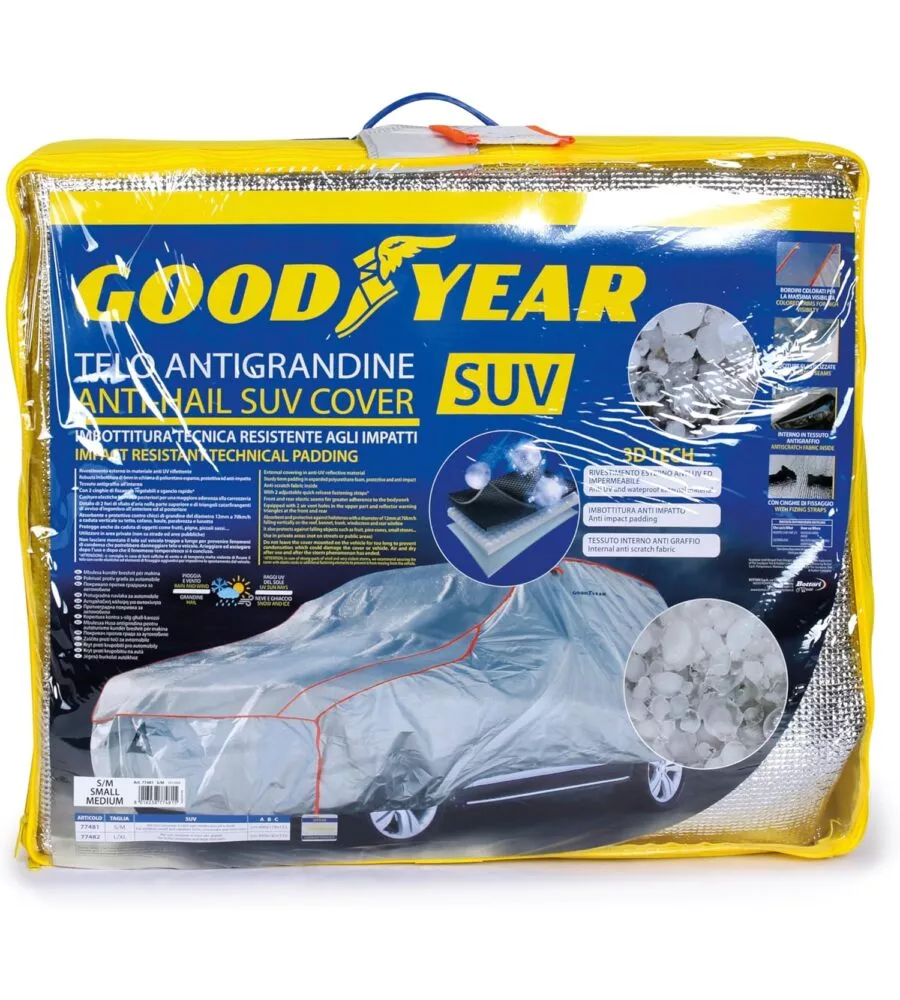 Telo antigrandine copriauto goodyear - taglia s auto