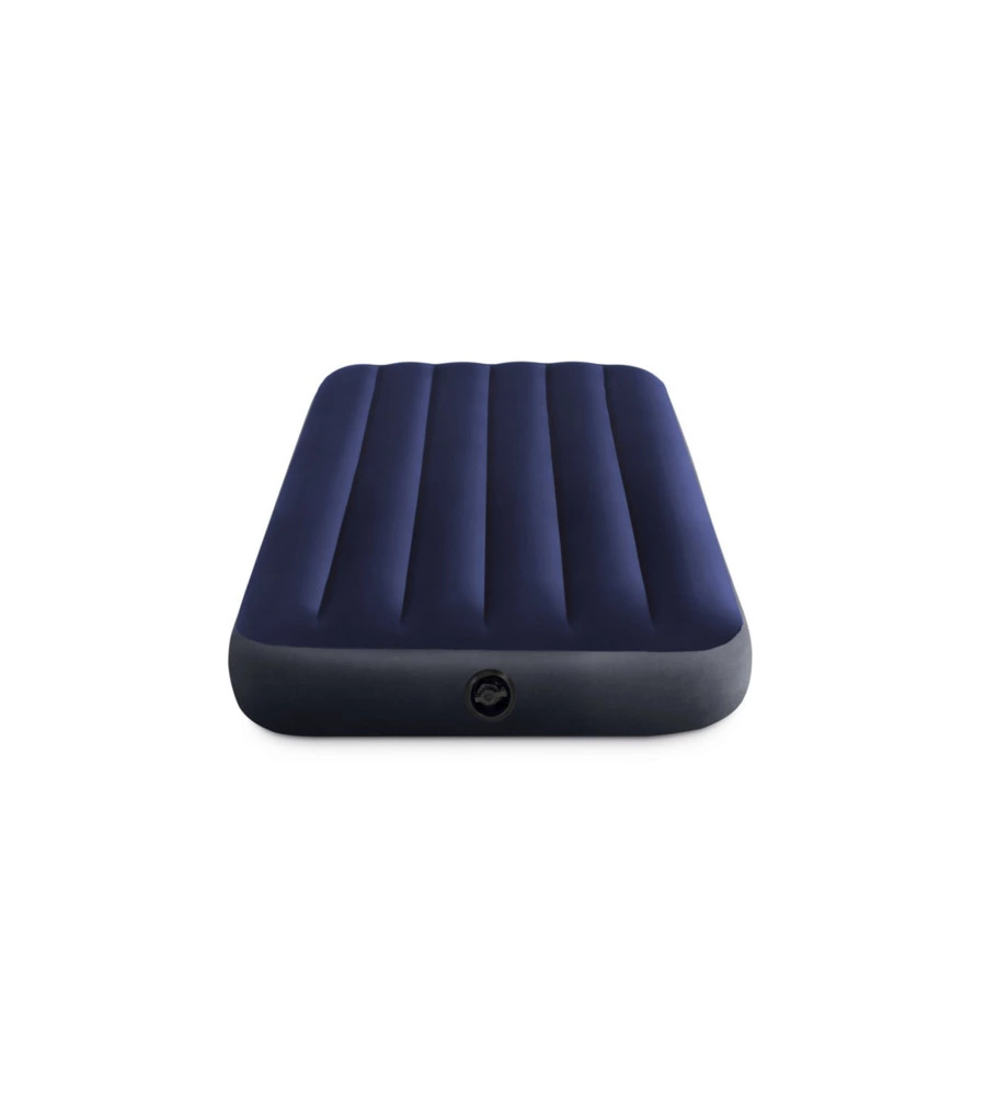 Materasso mezza piazza gonfiabile intex "airbed dura-beam standard classic downy" blu 76x191x25 cm