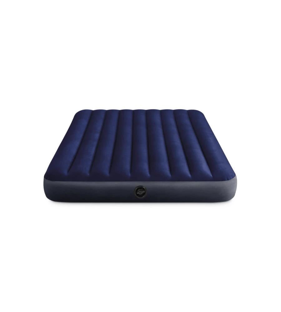 Materasso piazza e mezza gonfiabile intex "airbed dura-beam standard classic downy" blu 137x191x25 cm