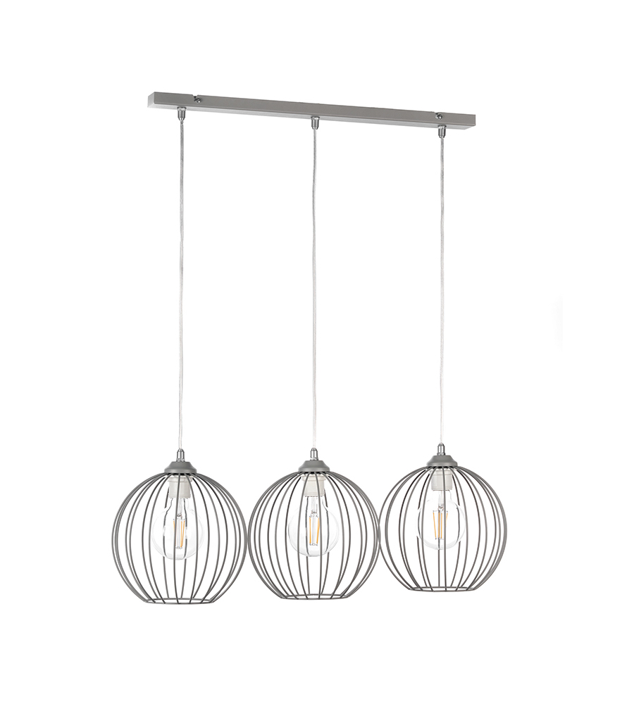 LAMPADARIO ONLI "MELONE" GRIGIO 3 LUCI, E27