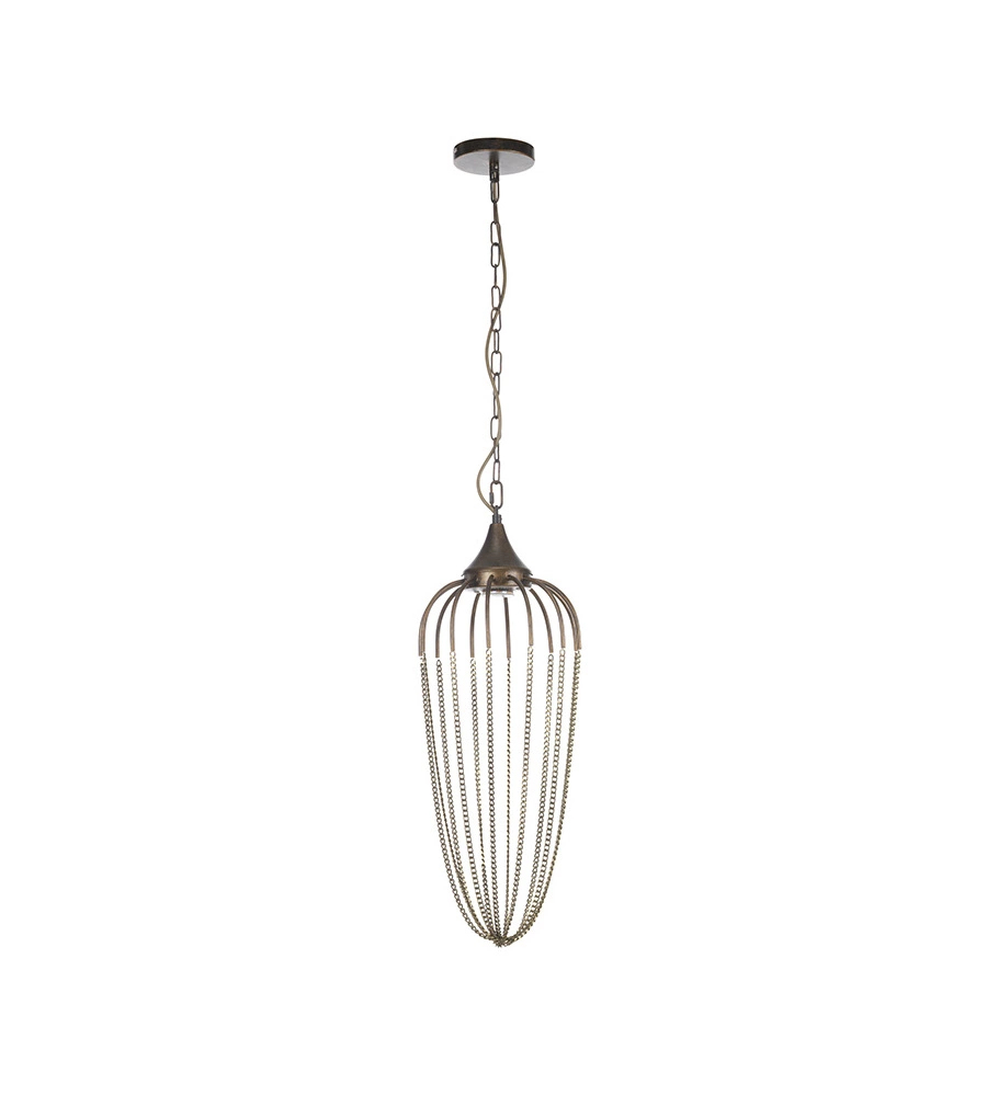 LAMPADARIO ONLI "PEPPER CATENE" BRONZO, GU10