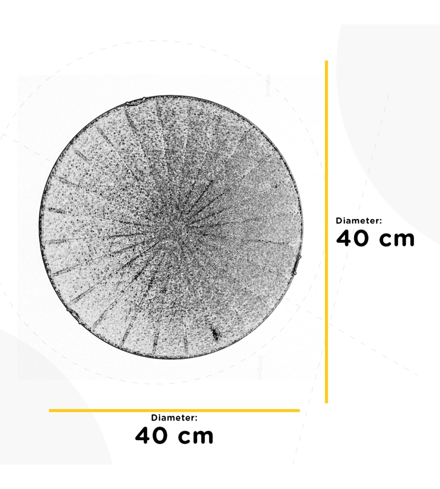 Plafoniera onli 'crux' vetro diametro 40 cm, e27