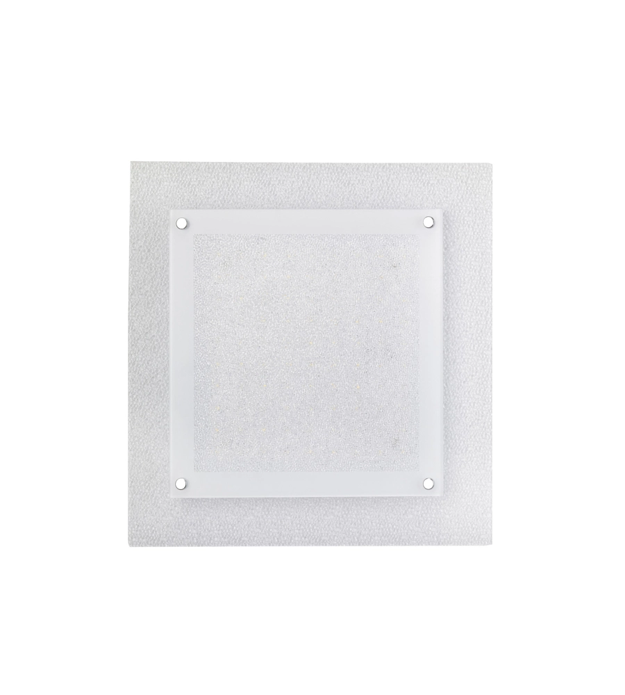 Plafoniera led "antilia" bianca 34x34 cm, 18 w