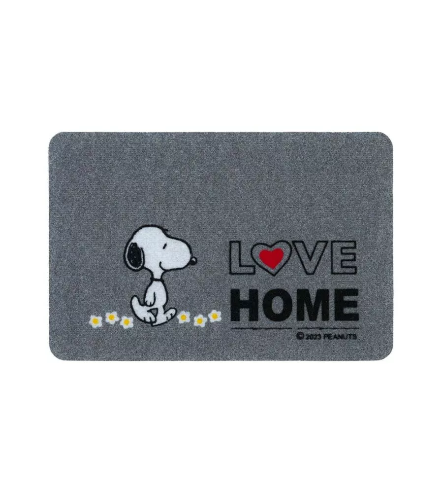 Zerbino "snoopy love" con fondo antiscivolo, 40x60 cm