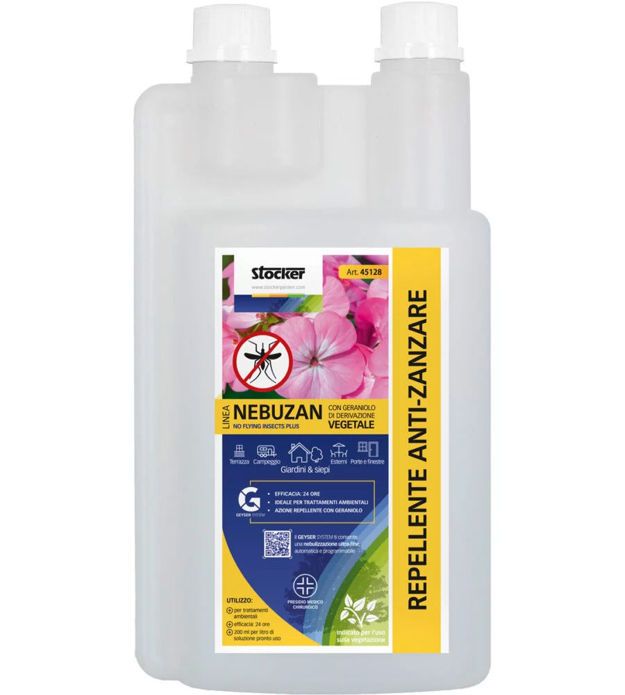 Repellente antizanzare stocker "nebuzan", 1 litro