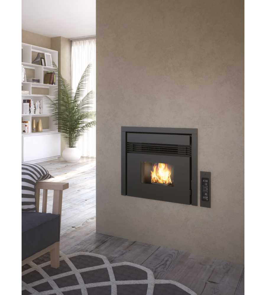 Inserto a pellet punto fuoco "prezzemolo" 6,5 kw