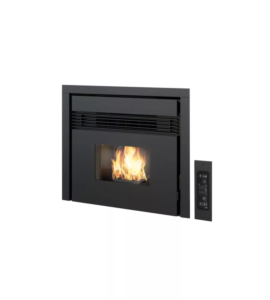 Inserto a pellet punto fuoco "prezzemolo" 6,5 kw