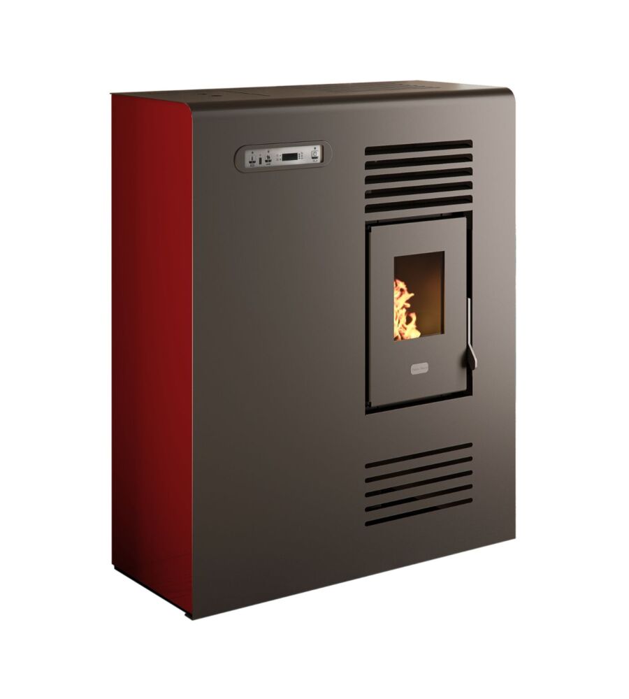 STUFA A PELLET SLIM PUNTO FUOCO "TINA" ROSSO 4 KW