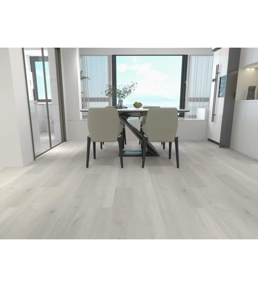 Pavimento vinilico kimono "robust plus" 5,5 mm rovere ghiaccio napoli 2,196 m², 5,5x180x1220 mm