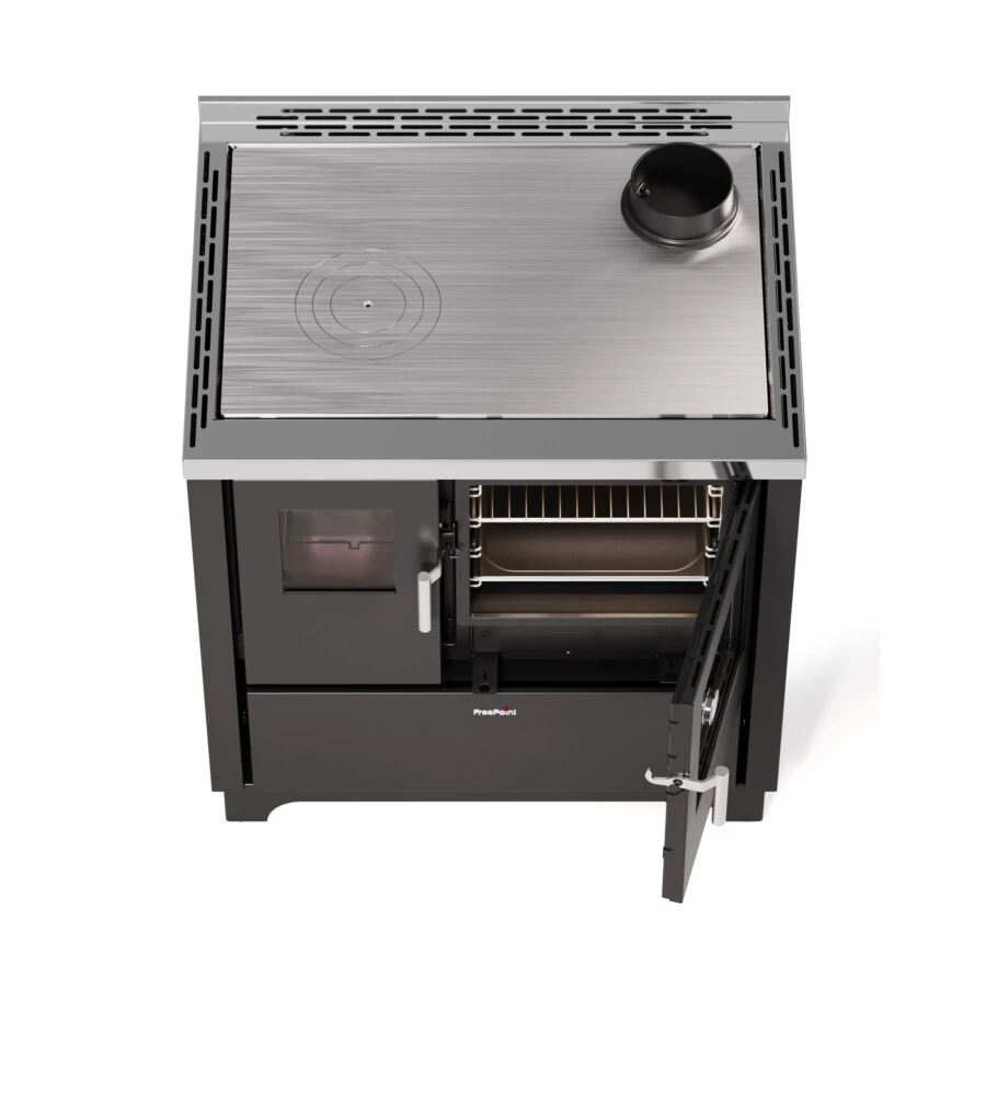 Cucina a legna freepoint "frida 80" 7,5 kw