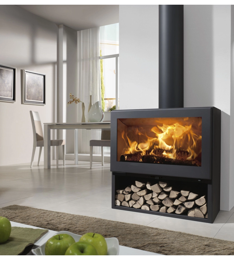 Stufa a legna panadero "fenix 5" antracite 7,7 kw