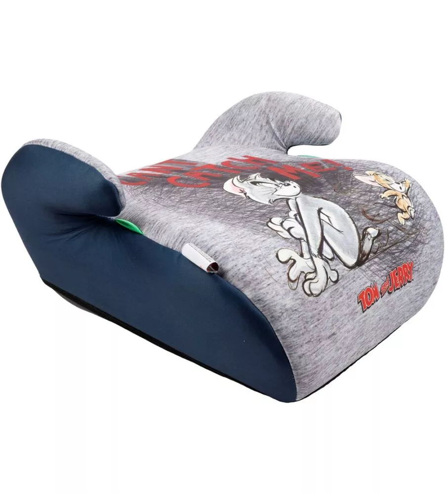 Seggiolino alzabimbo auto warner bros "tom and jerry" per bambini con altezza da 125 a 150 cm, ece r129