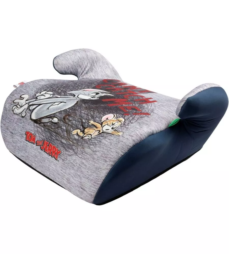 Seggiolino alzabimbo auto warner bros "tom and jerry" per bambini con altezza da 125 a 150 cm, ece r129