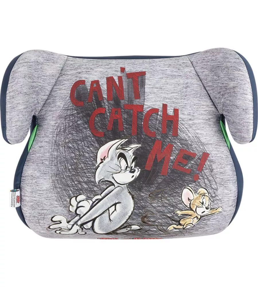 Seggiolino alzabimbo auto warner bros "tom and jerry" per bambini con altezza da 125 a 150 cm, ece r129