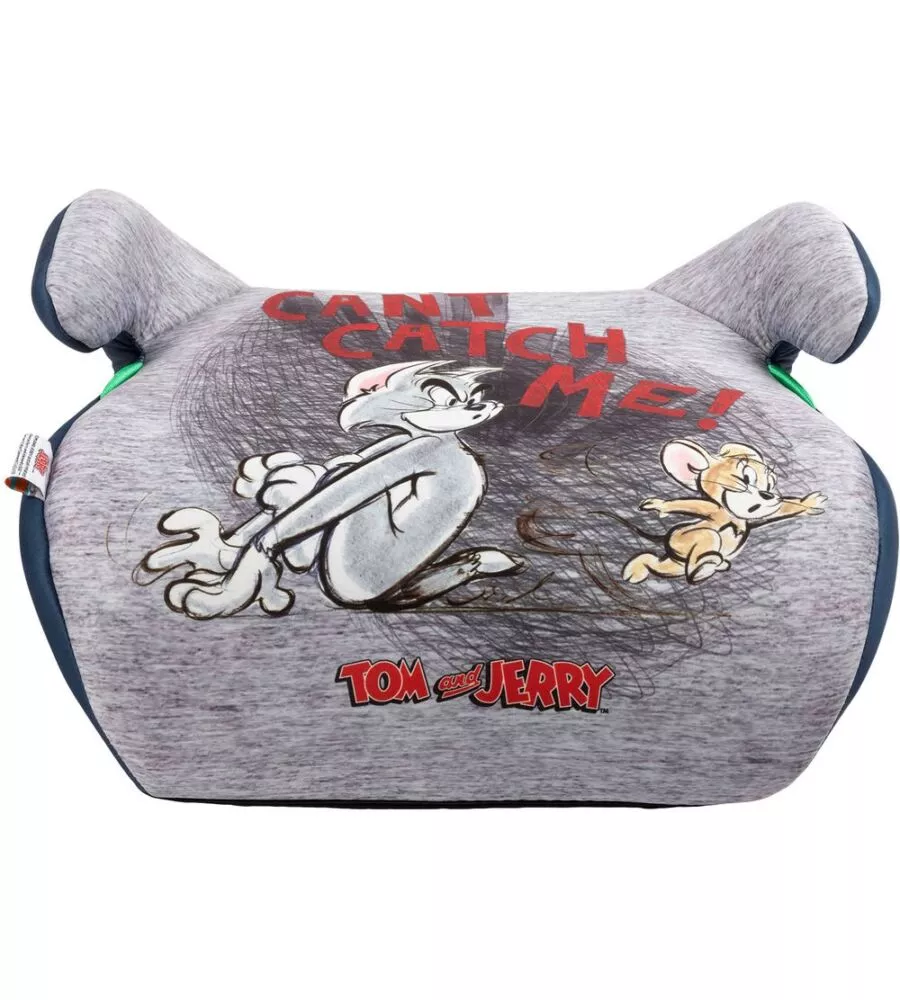 Seggiolino alzabimbo auto warner bros "tom and jerry" per bambini con altezza da 125 a 150 cm, ece r129