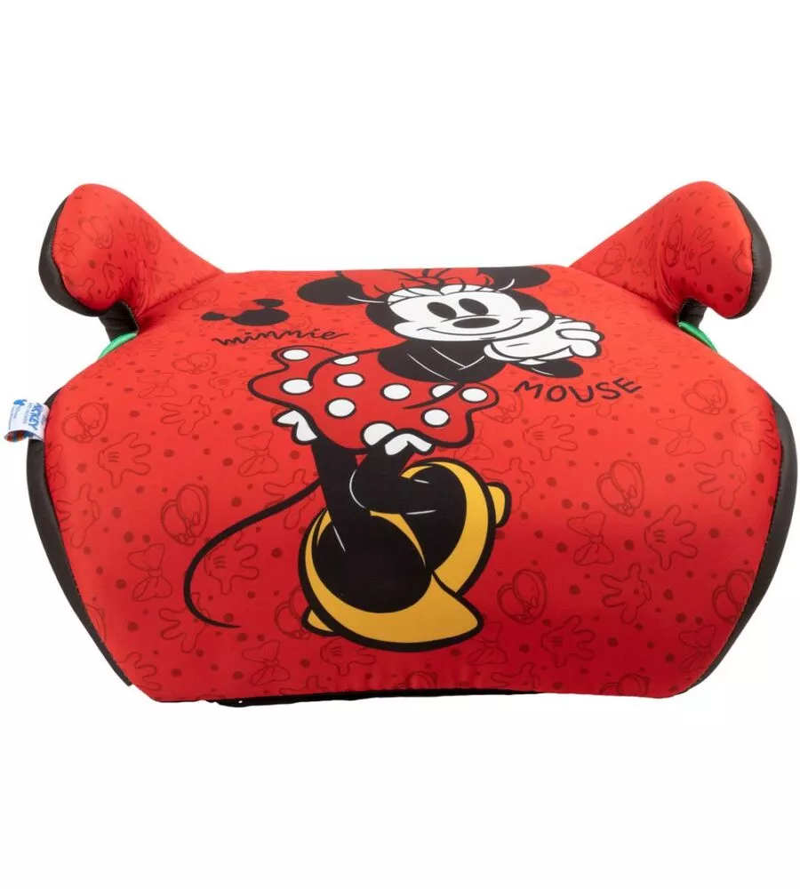 Seggiolino alzabimbo auto disney "minnie" per bambini con altezza da 125 a 150 cm, ece r129