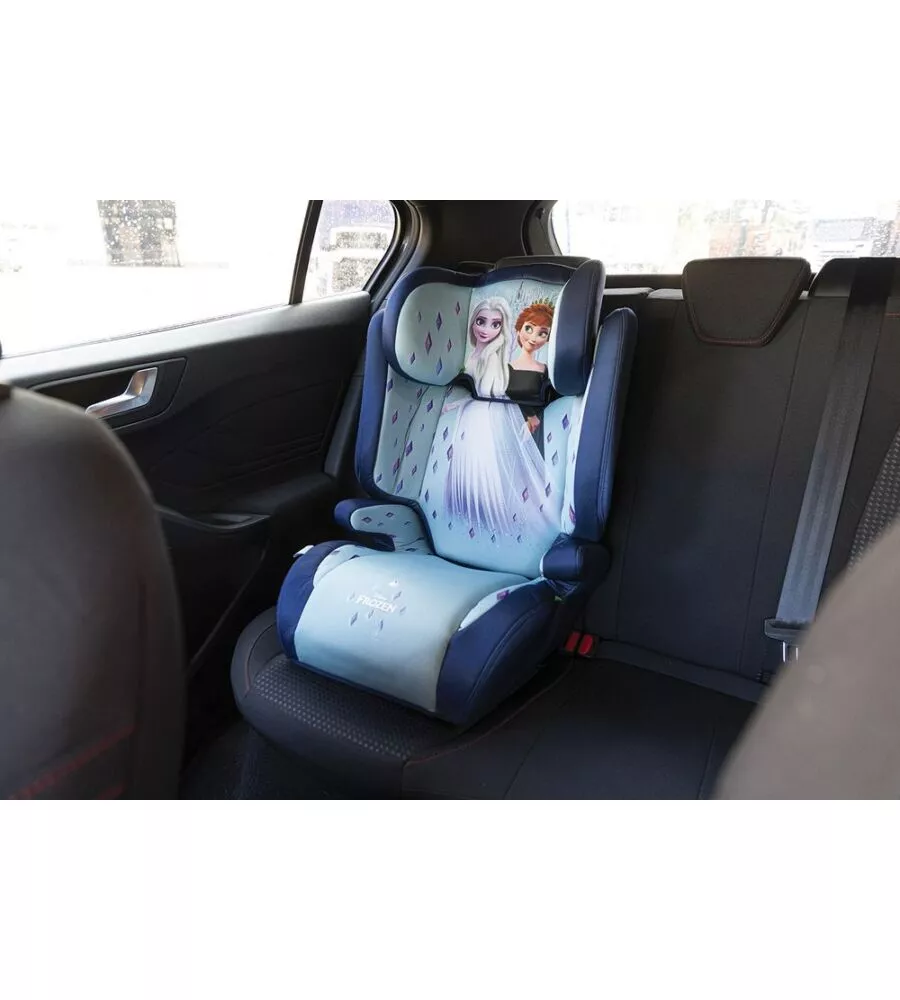 Seggiolino auto disney "frozen" per bambini con altezza da 100 a 150 cm, ece r129