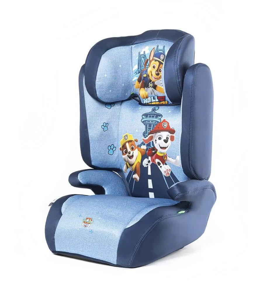 Seggiolino auto "paw patrol" per bambini con altezza da 100 a 150 cm, ece r129