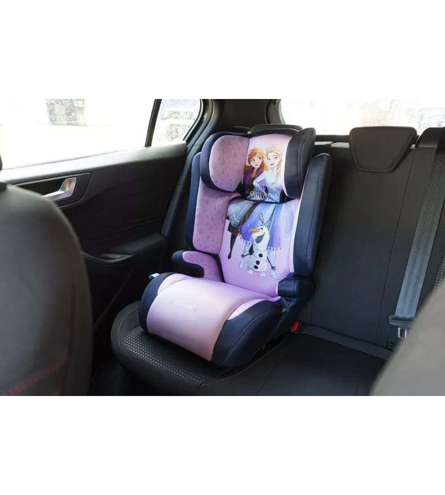 Seggiolino auto disney "frozen" isofix per bambini con altezza da 100 a 150 cm