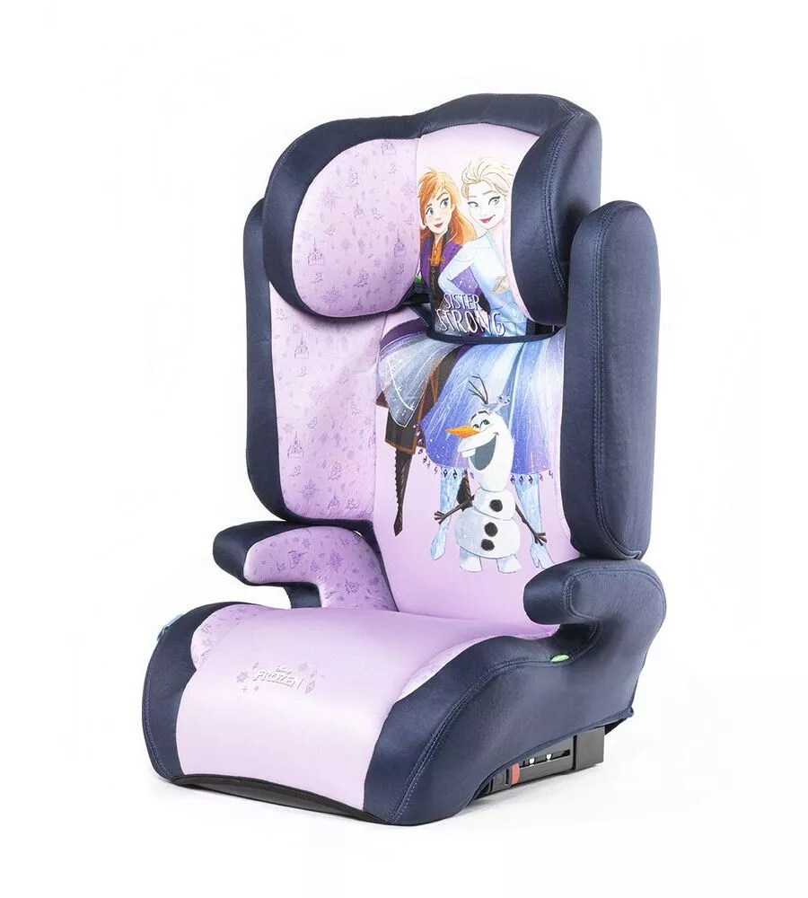 Seggiolino auto disney "frozen" isofix per bambini con altezza da 100 a 150 cm