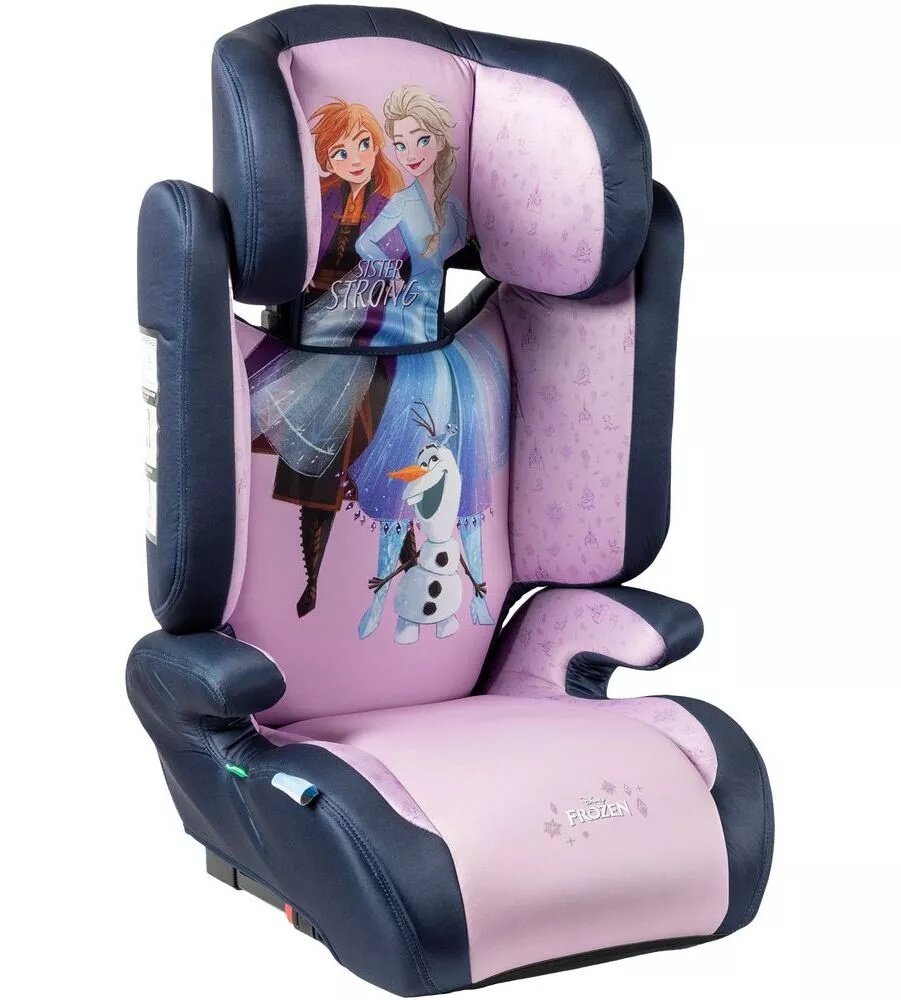 Seggiolino auto disney "frozen" isofix per bambini con altezza da 100 a 150 cm