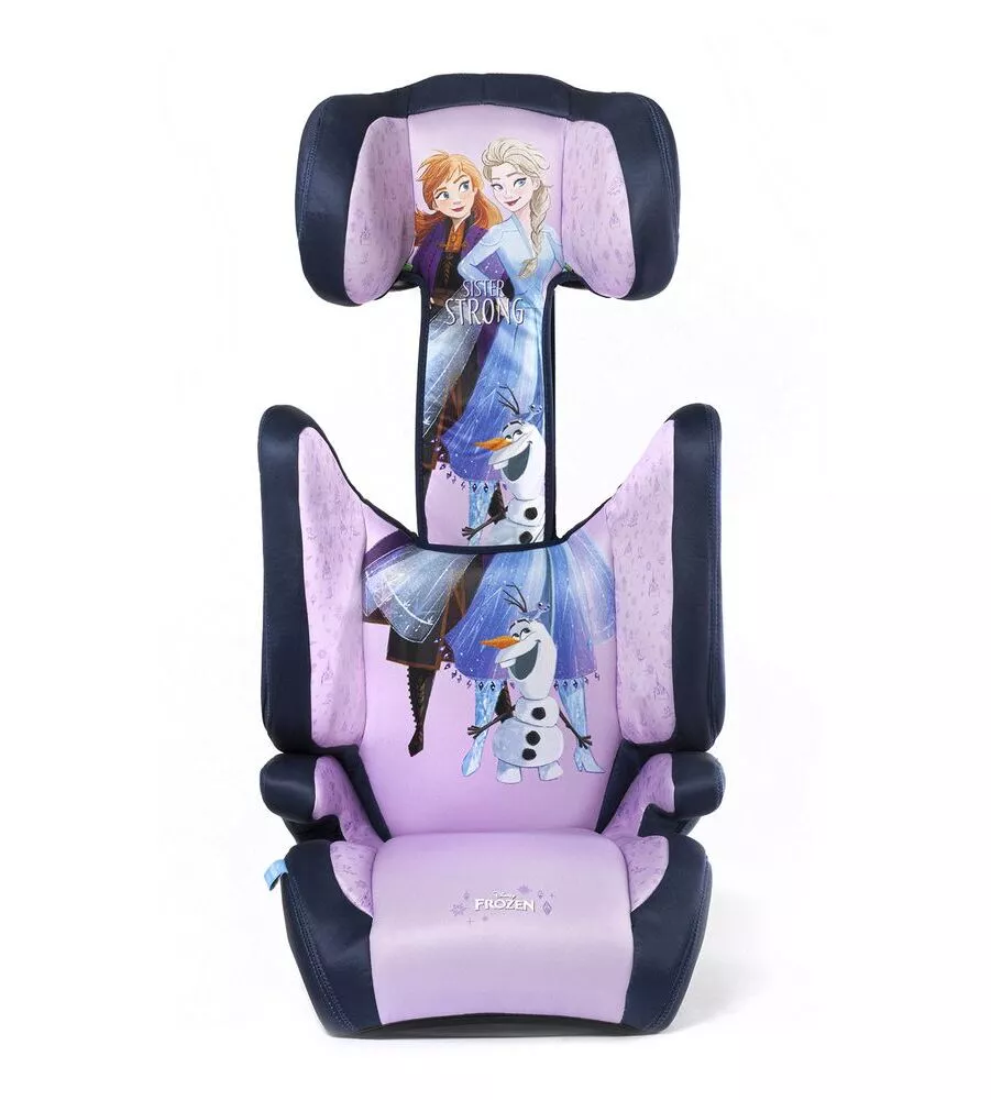 Seggiolino auto disney "frozen" isofix per bambini con altezza da 100 a 150 cm