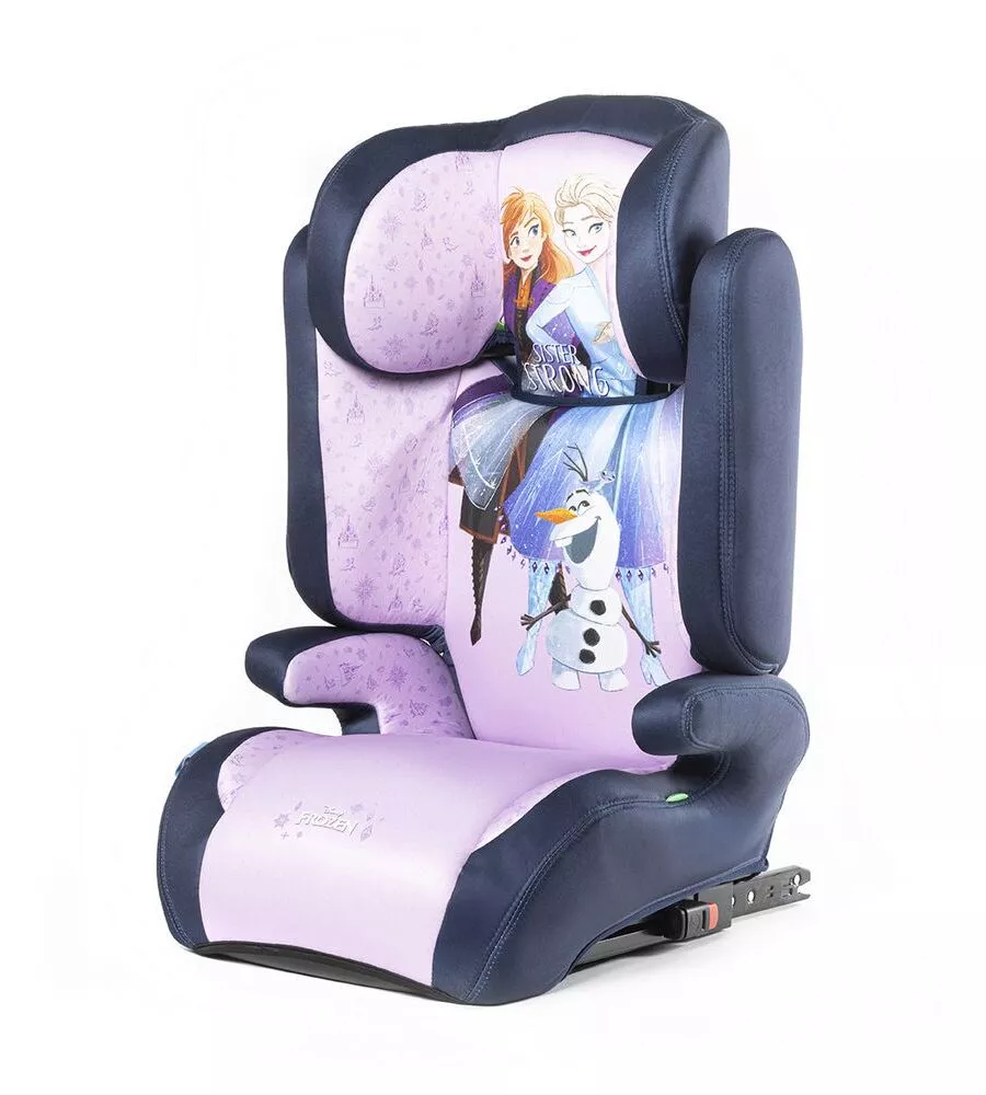 Seggiolino auto disney "frozen" isofix per bambini con altezza da 100 a 150 cm