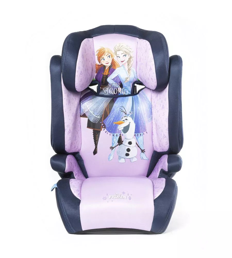 Seggiolino auto disney "frozen" isofix per bambini con altezza da 100 a 150 cm