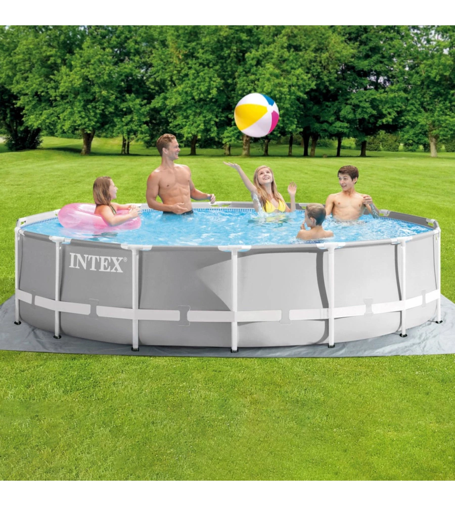 Piscina fuori terra rotonda intex "prisma frame" 427x427x107 cm