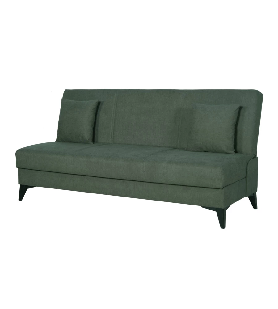 Divano 3 posti bellahome "abete" verde scuro, 185x78x90 cm