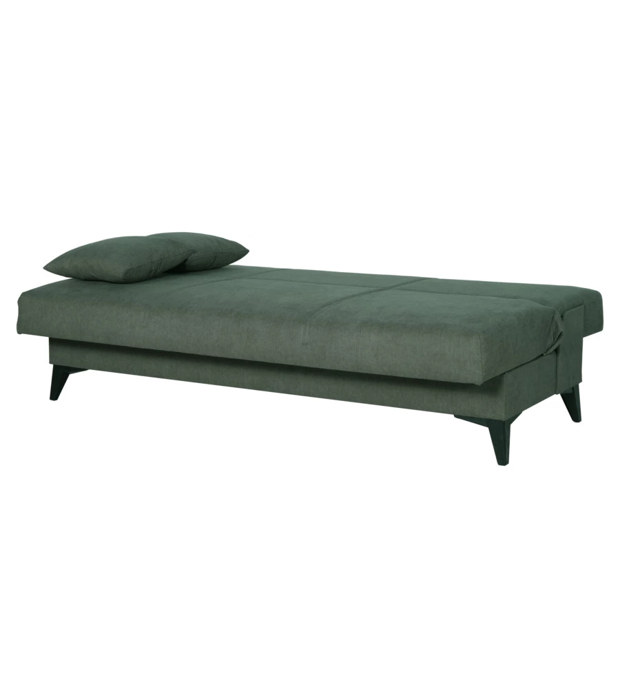 Divano 3 posti bellahome "abete" verde scuro, 185x78x90 cm