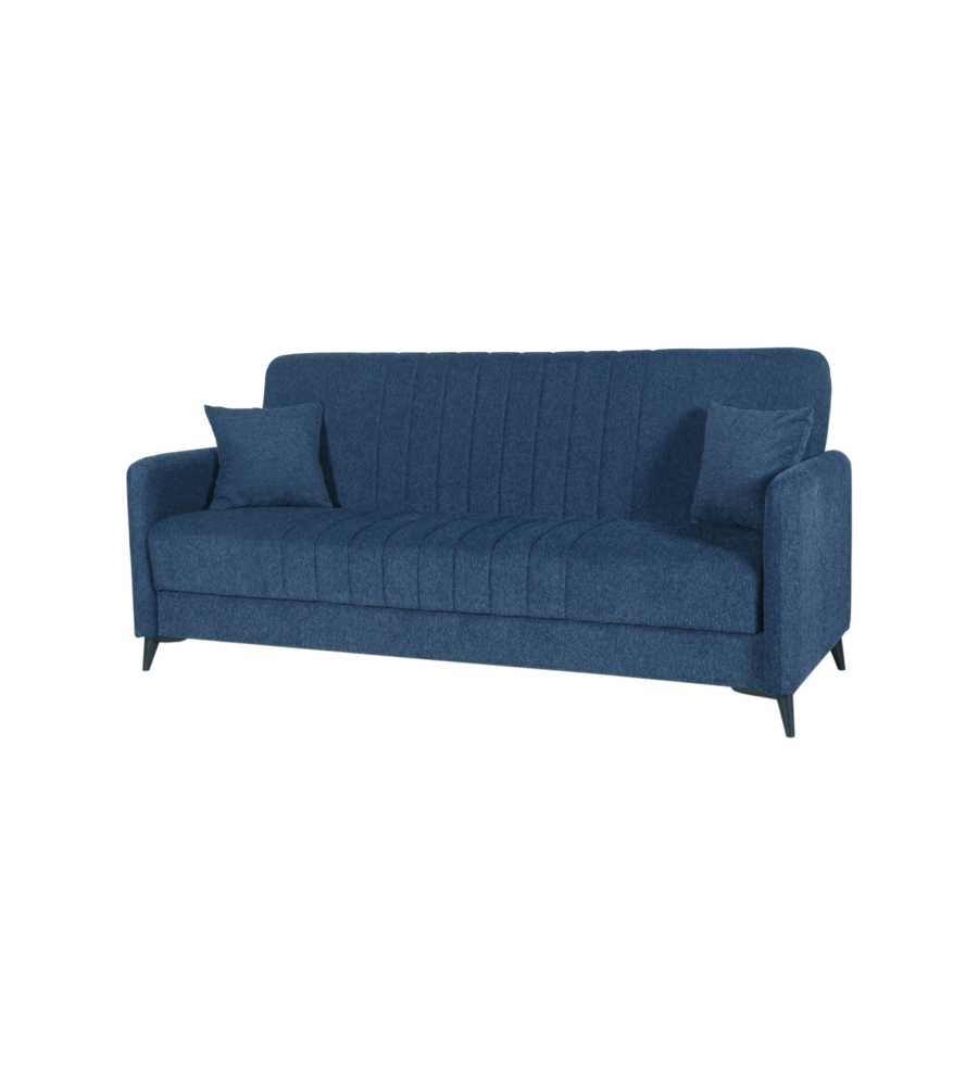 Divano letto bellahome "libra" 3 posti dark blue, 211x92x98 cm