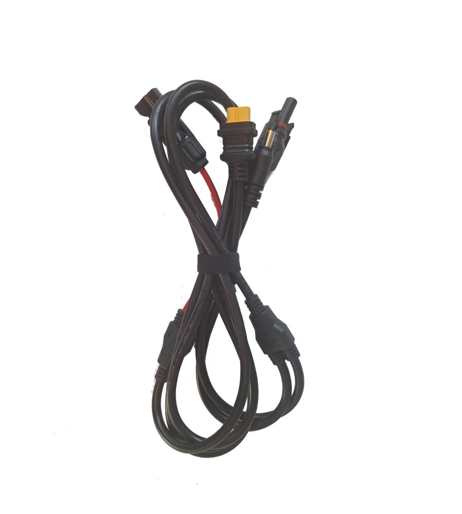 Kit cavi di collegamento in parallelo pramac per generatore di corrente power station, 110 cm 12 awg