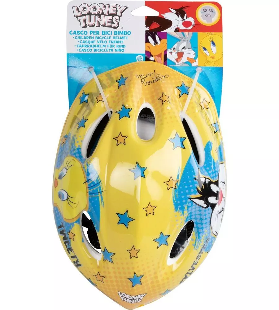 Casco bici per bambini warner bros "titti e silvestro", 52-56 cm