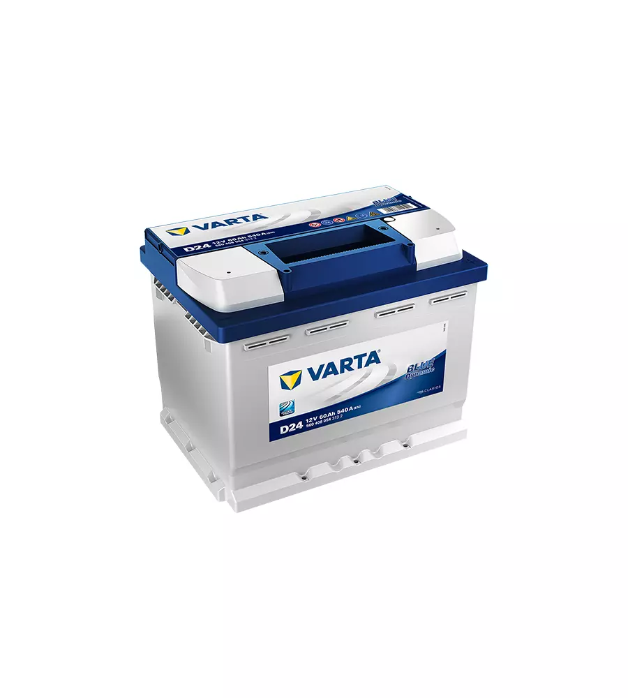 Batteria di avviamento auto varta "d24" 60ah 540a