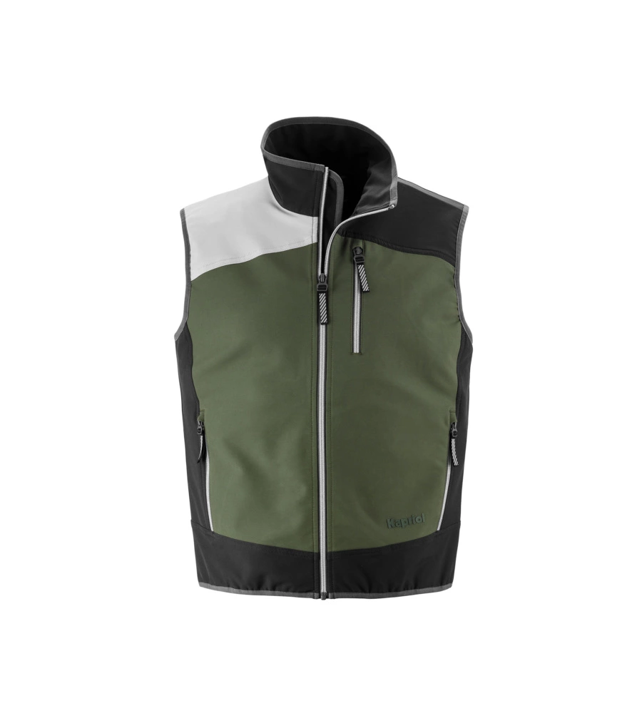 Gilet impermeabile da lavoro kapriol "earth" verde, tg m