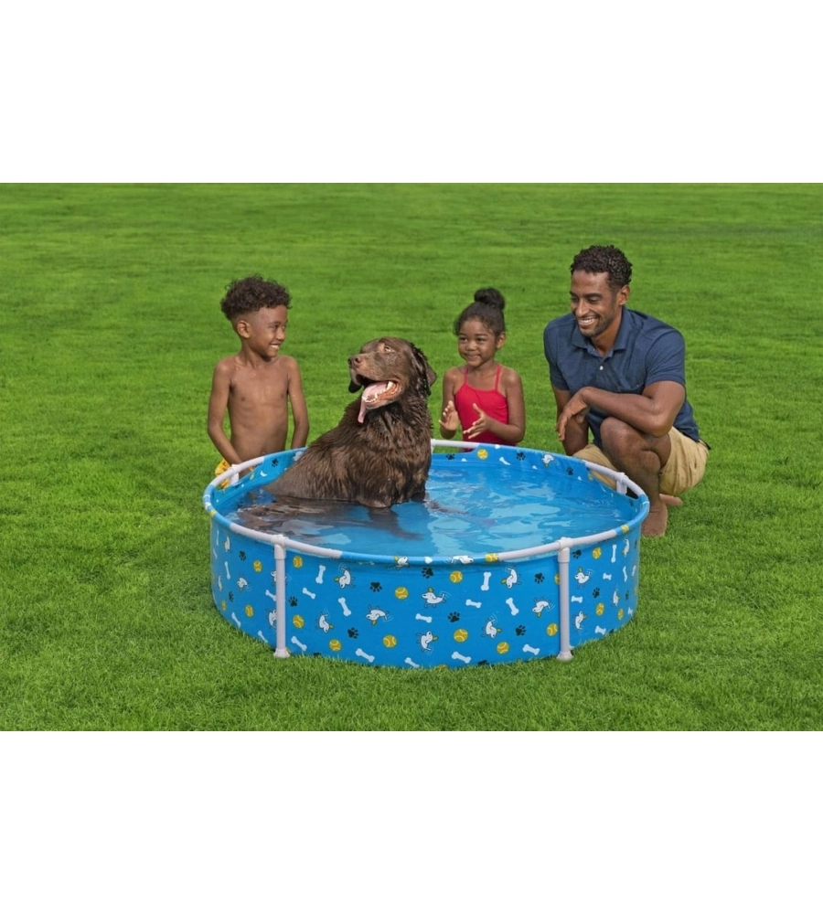 Piscina gioco per cani bestway "fetchin' fun" 122x122x30,5 cm