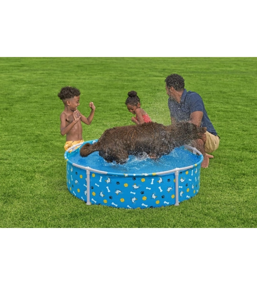 Piscina gioco per cani bestway "fetchin' fun" 122x122x30,5 cm