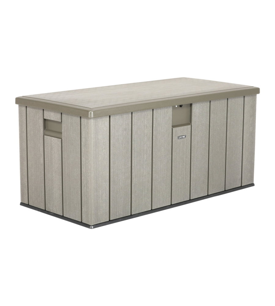 Baule da esterno lifetime in resina grigio 150,7x71,9x69,1 cm