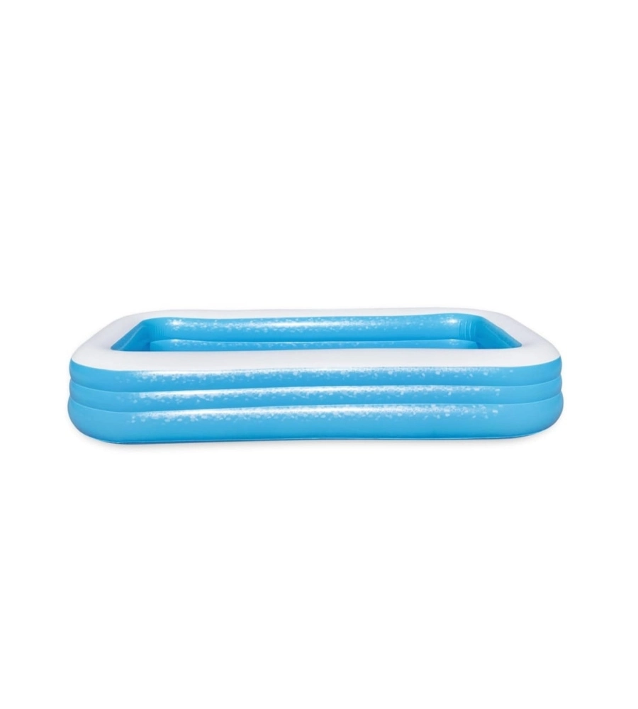 Piscina gonfiabile rettangolare per bambini bestway 3 anelli 305x183x56 cm