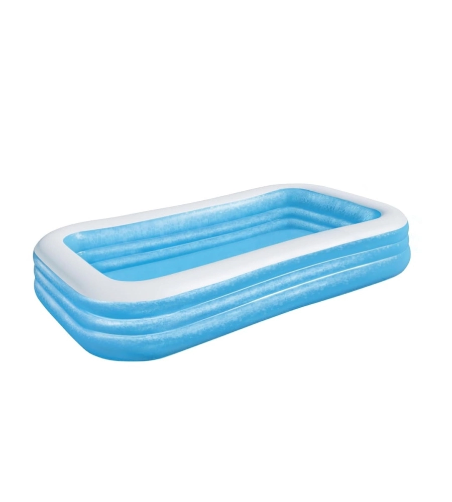 Piscina gonfiabile rettangolare per bambini bestway 3 anelli 305x183x56 cm