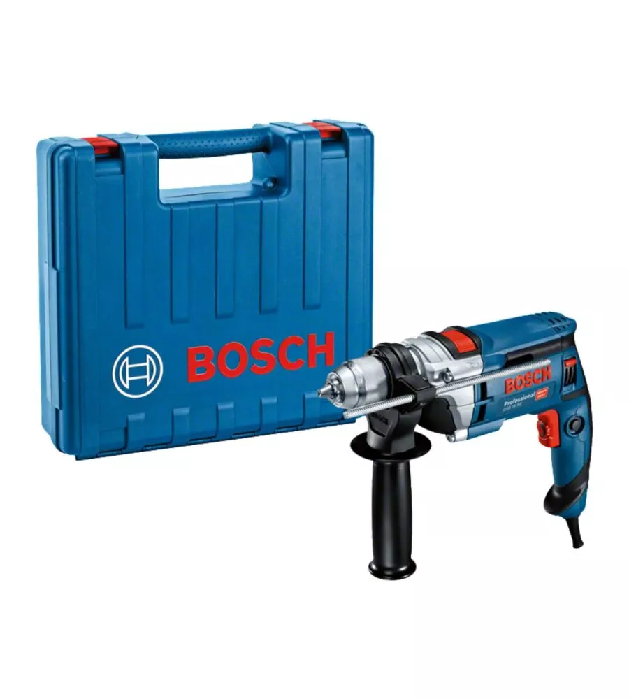 Kit valigetta trapano a percussione elettrico bosch "gsb 16 re professional" 750w