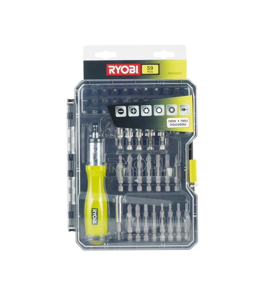 Kit 59 accessori per avvitatura ryobi - rak59sd