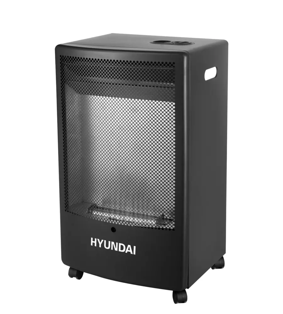 Stufa a gas hyundai "fiamma blu" nero, 4,2kw