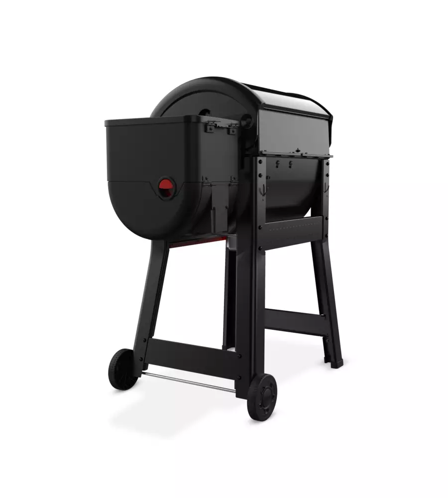 Barbecue a pellet weber "smoque" nero con griglia 56x45 cm