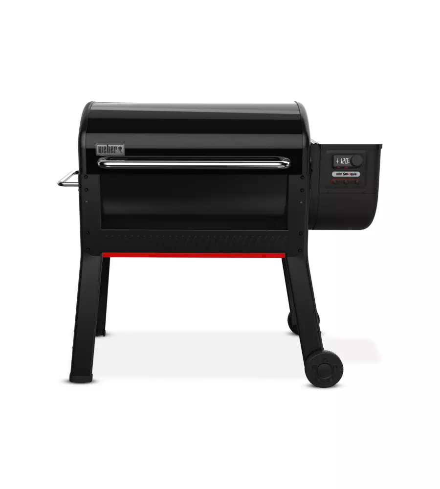 Barbecue a pellet weber "smoque xl" nero con griglia 86x45 cm