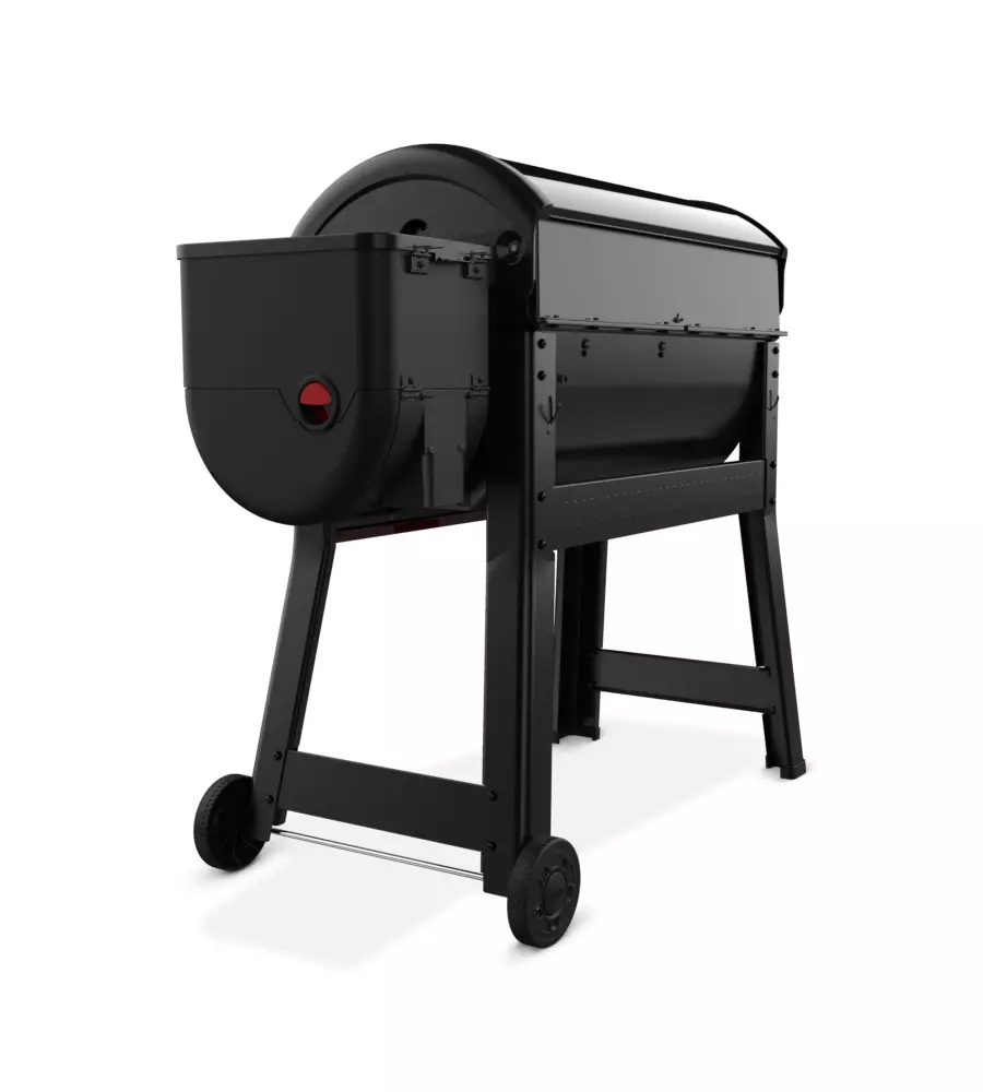 Barbecue a pellet weber "smoque xl" nero con griglia 86x45 cm