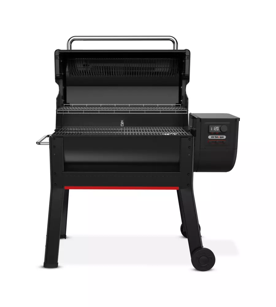 Barbecue a pellet weber "smoque xl" nero con griglia 86x45 cm