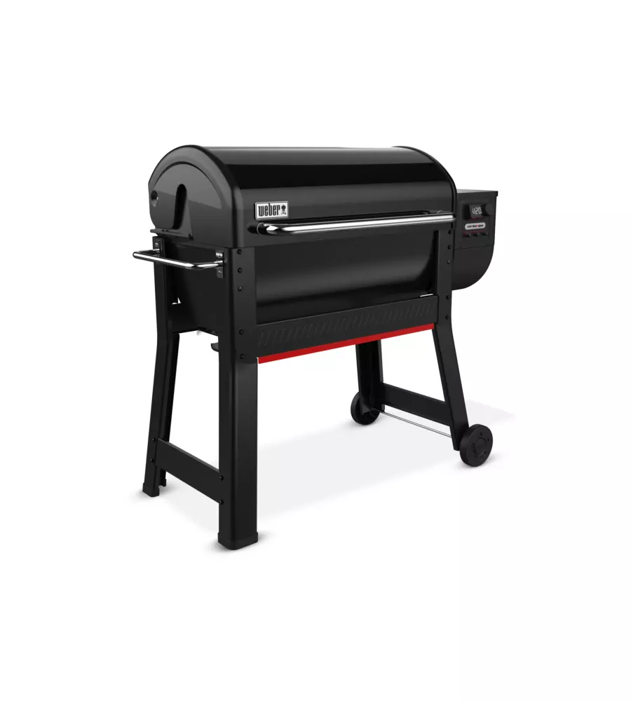 Barbecue a pellet weber "smoque xl" nero con griglia 86x45 cm