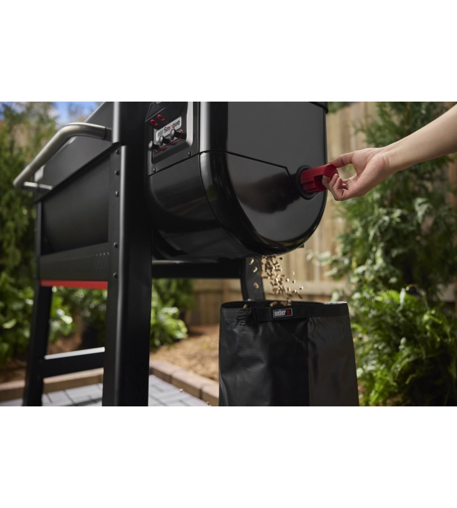 Barbecue a pellet weber "smoque xl" nero con griglia 86x45 cm